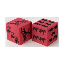 Koplow Foam Dice d6 50mm Red Animal Dice (2) New