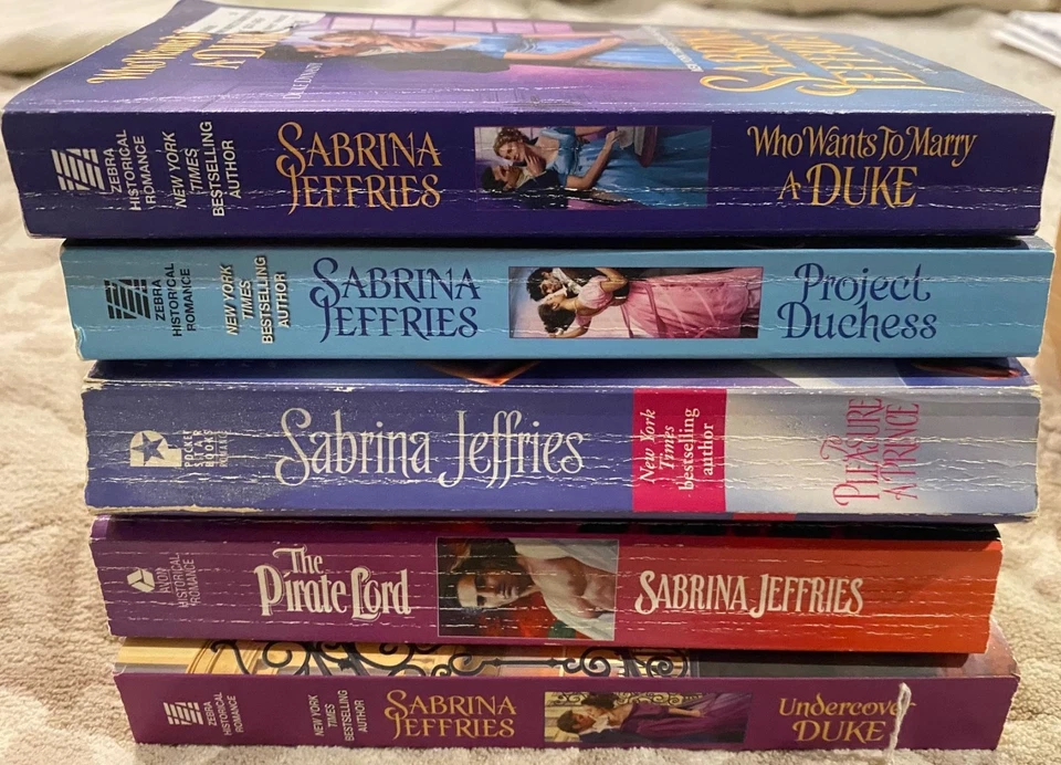 Sabrina Jeffries Lot of 5 Books, Mixed Series, Historical Romance, Paperback - Imagem 2 de 2