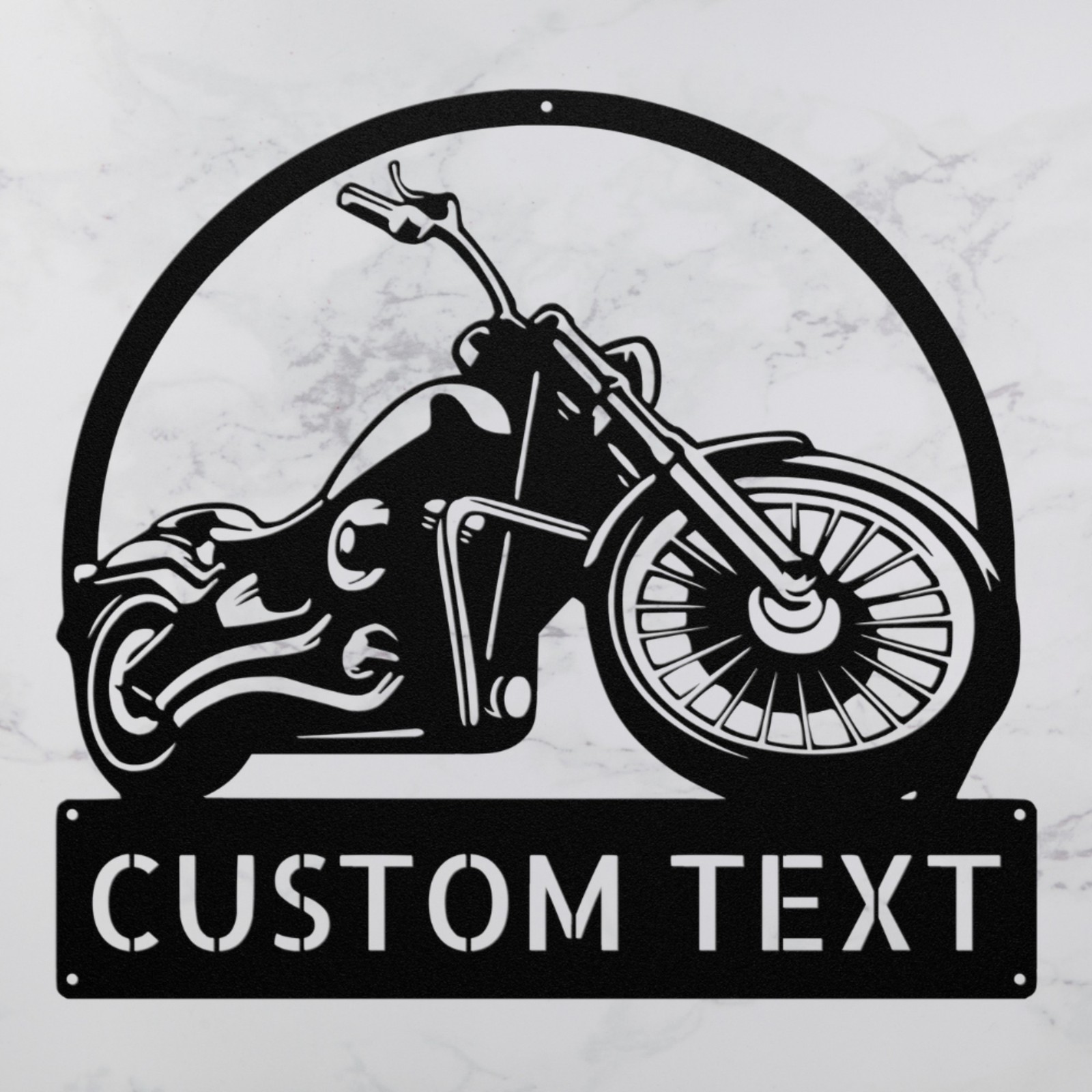 Personalized Motorcycle Metal Sign Custom Garage Decor Gift Idea for Moto Lovers