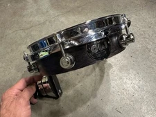 8" DW Mini Timbale Tom Drum MAPLE BLACK SATIN  w Mount VINTAGE 2000 2x8 #SI5