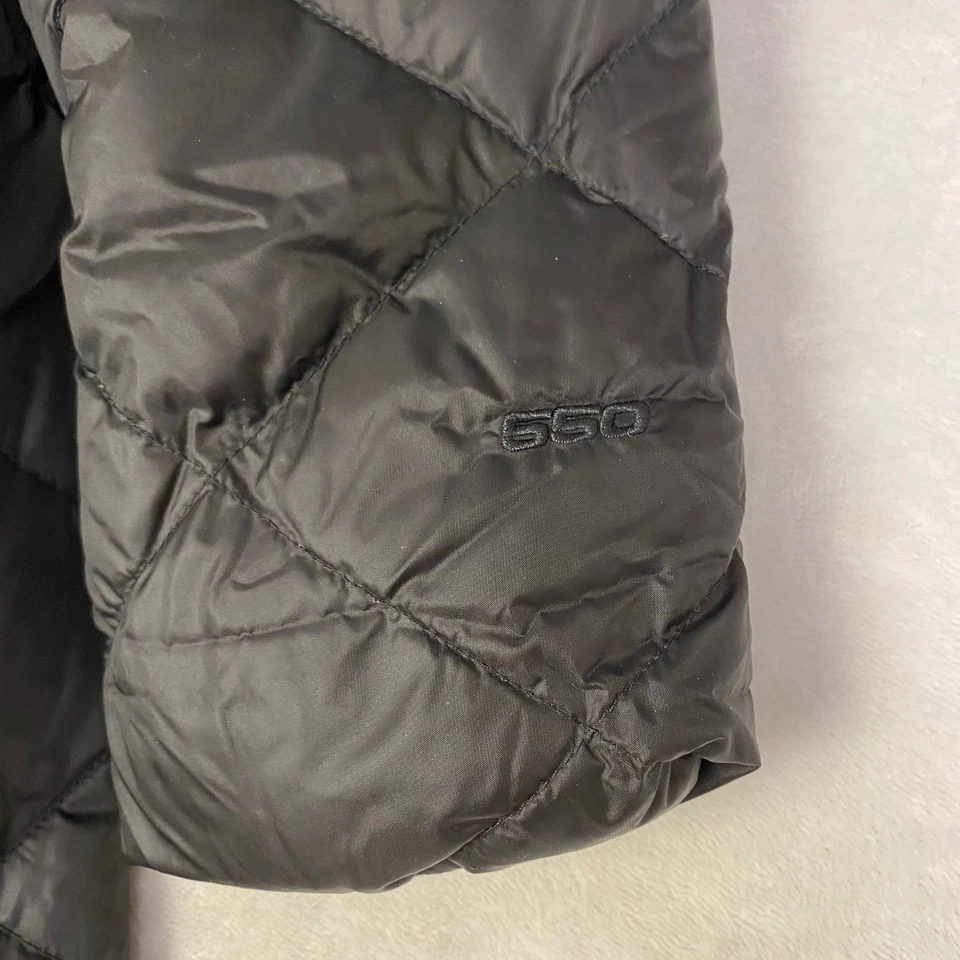 Abrigo acolchado largo acolchado negro talla L The North Face 550 para mujer Foto 3 de 4