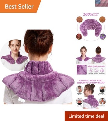 Microwavable Heating Pad for Neck, Shoulders, and Back - Weighted Neck Warmer...