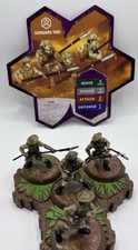 Ashigaru Yari Spearmen Heroscape Wave 7 Fields of Valor 4 Piece Figures Damaged.
