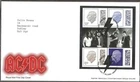 GB 2025  AC/DC FDC BOOKLET PANE WITH TALENTS HOUSE CANCEL