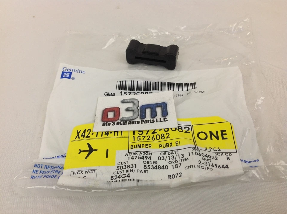 1994-2004 Chevrolet S-10 GMC Sonoma tampa traseira borracha trava pára-choque novo OEM - Imagem 3 de 3