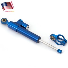 Amortiguador de dirección CNC estabilizador amortiguador invertido azul para YZF R1 R6 R3 MT07 MT09