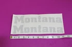 Montana Tractors Decals. Large, Curved.