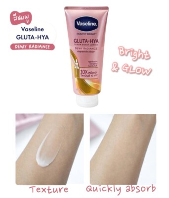 Vaseline Healthy Bright Lotion Gluta Hya Serum Burst Moisturized