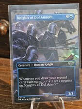 Knights of Dol Amroth- BORDERLESS FOIL- MTG Lord Of The Rings: 0432  NM