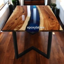 48"x30" Epoxy Resin Dining Table Top Living Room And Hallway Interior Furniture