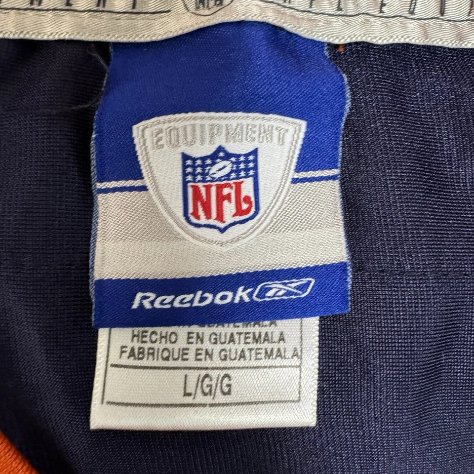 Camiseta de fútbol americano de la NFL Denver Broncos grande azul Dumervil #92 para hombre Foto 2 de 4