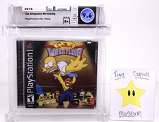 The Simpsons Wrestling New PlayStation 1 PS1 Sealed WATA VGA Grade 9.6 B+ MINT
