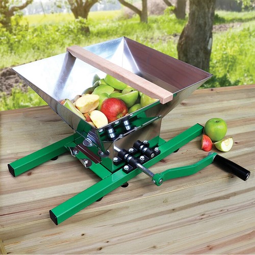 7L Handkurbel-Edelstahl-Apfel-Traubenmühle harte Obst- und Gemüsemühle - Bild 2 von 10