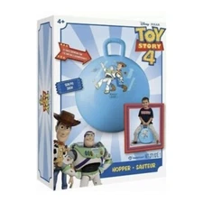 Toy Story 4 Kids Hopper Ball With Handle Blue Buzz and Woody Disney Pixar NEW