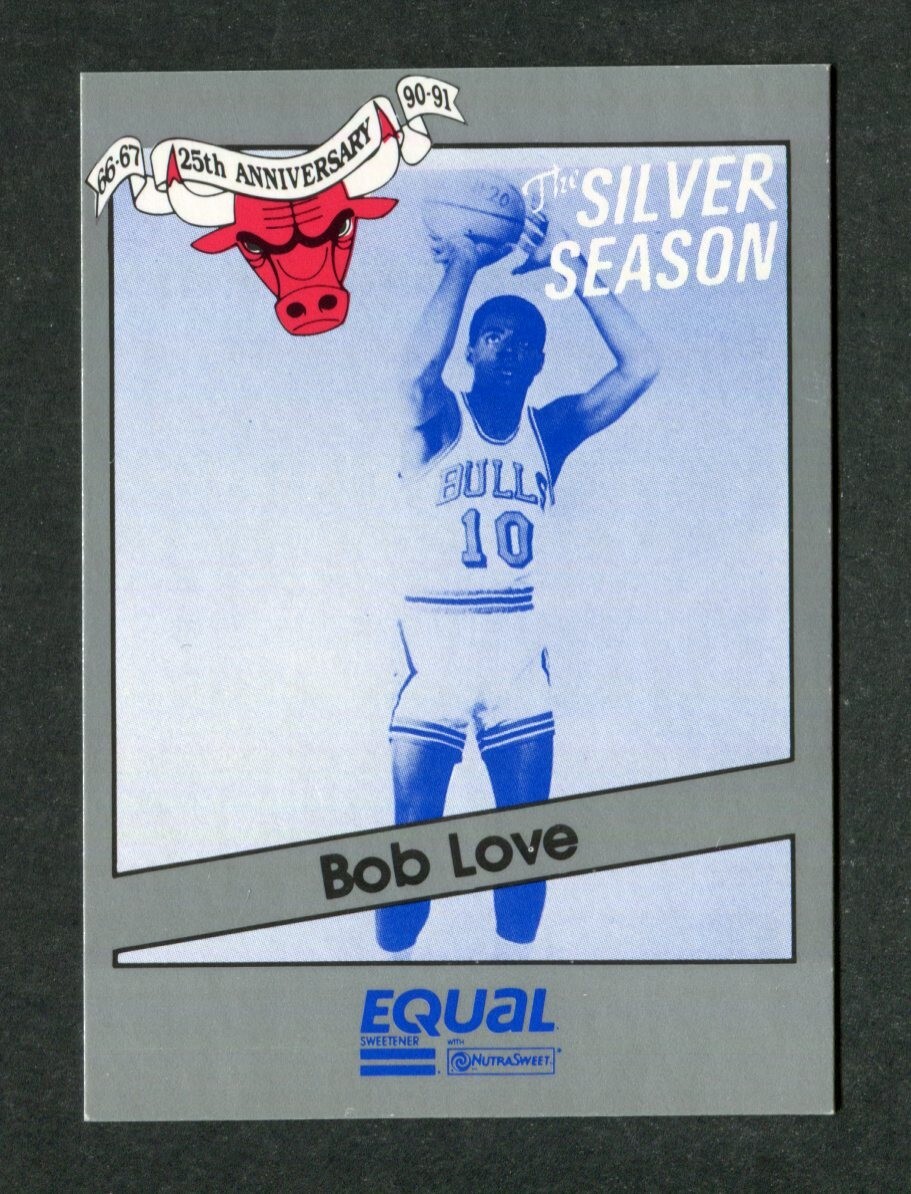 Bob Love #9 Chicago Bulls 1990  91 Star NBA Basketball Equal Silver Season Card