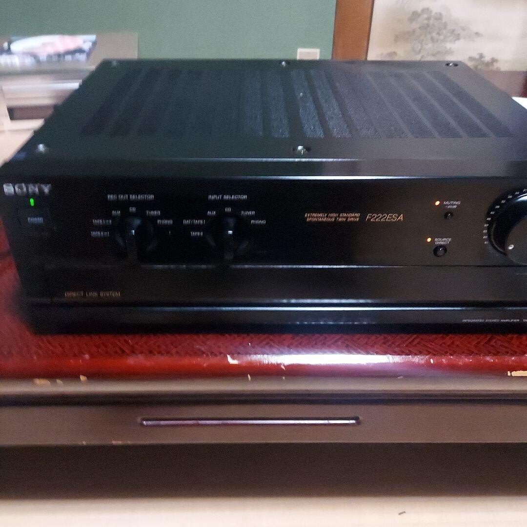 Sony TA-F222ESA Integrated Amplifier Black Used Tested Sony TA-F222ESA Integrated Amplifier Black Used Tested