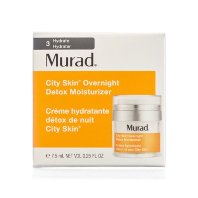 BNIB Murad City Skin Overnight Detox Moisturizer  - 0.25oz Travel Sz
