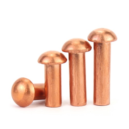 Copper Rivets M1.5 M2 M2.5 M3 M4 M5 M6 M8 Metric Round Pan Head Solid Rivets - Picture 9 of 92