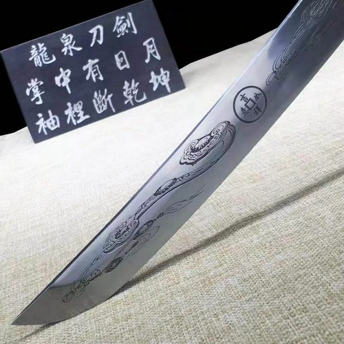 Japanese Samurai Short Sword Sharp Manganese Steel Blade Wakizashi Ninja Tanto - Picture 5 of 9