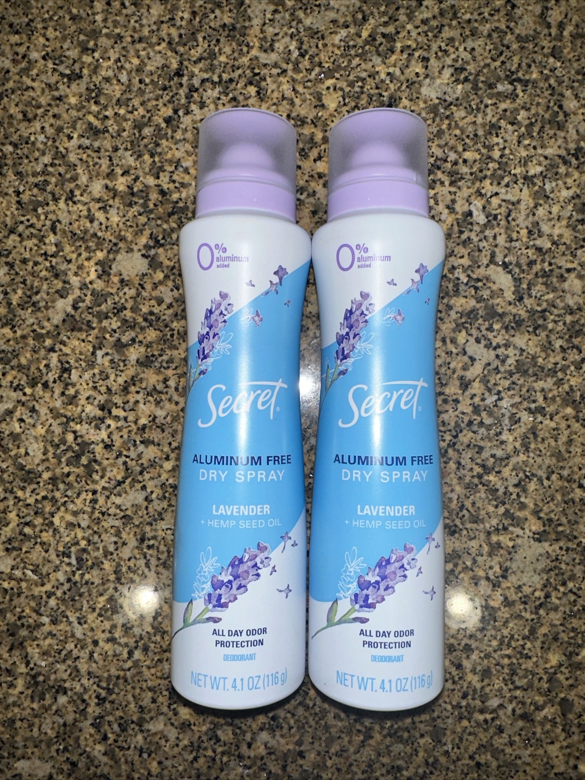 Secret 48H AluminumFree Dry Spray Deodorant Lavender +Hemp Seed Oil 4