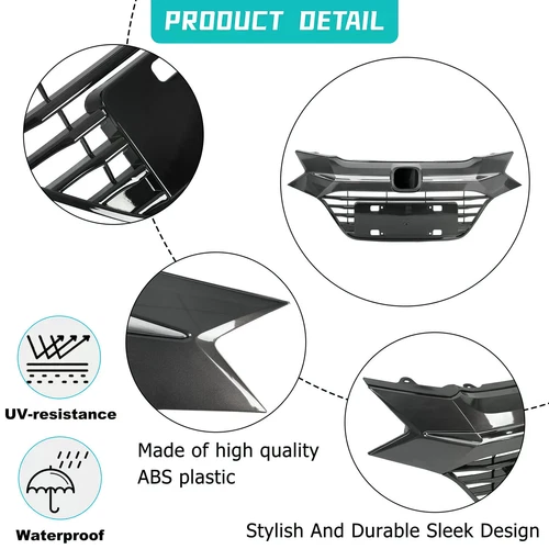 Chrome Front Upper Bumper Grill Grille Factory FIT 2016 2017 2018 Honda HR-V HRV - Bild 4 von 11