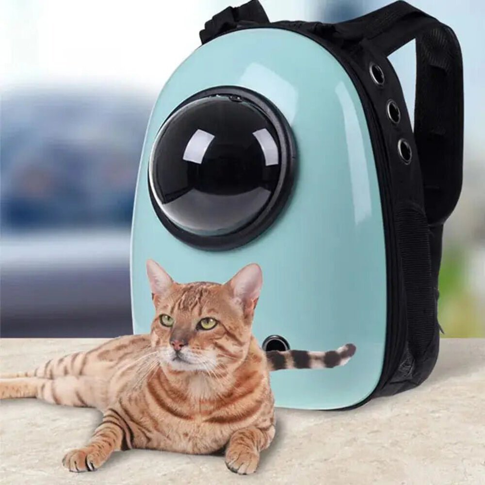 Breathable Backpack Cat Carrier with Window for Travel  -image