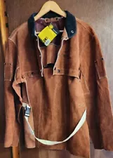 Black Stallion 220CS NWT Side Split Cowhide Leather Cape Sleeve 20 Inch Bib- LRG