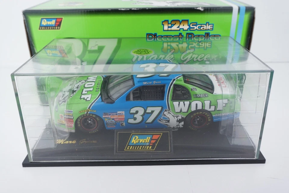 Colección Revell 1997 Mark Green #37 Timber Wolf escala 1/24 Nascar diecast Foto 2 de 4