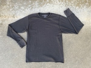 mens grey thermal top