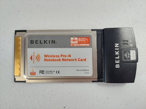 Belkin Wireless Pre-N Notebook Network Card - Part # F5D8010 - 第 1/8 張圖片