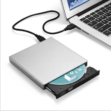 Slim External USB 2.0 CD Drive Burner Reader Player For Laptop New