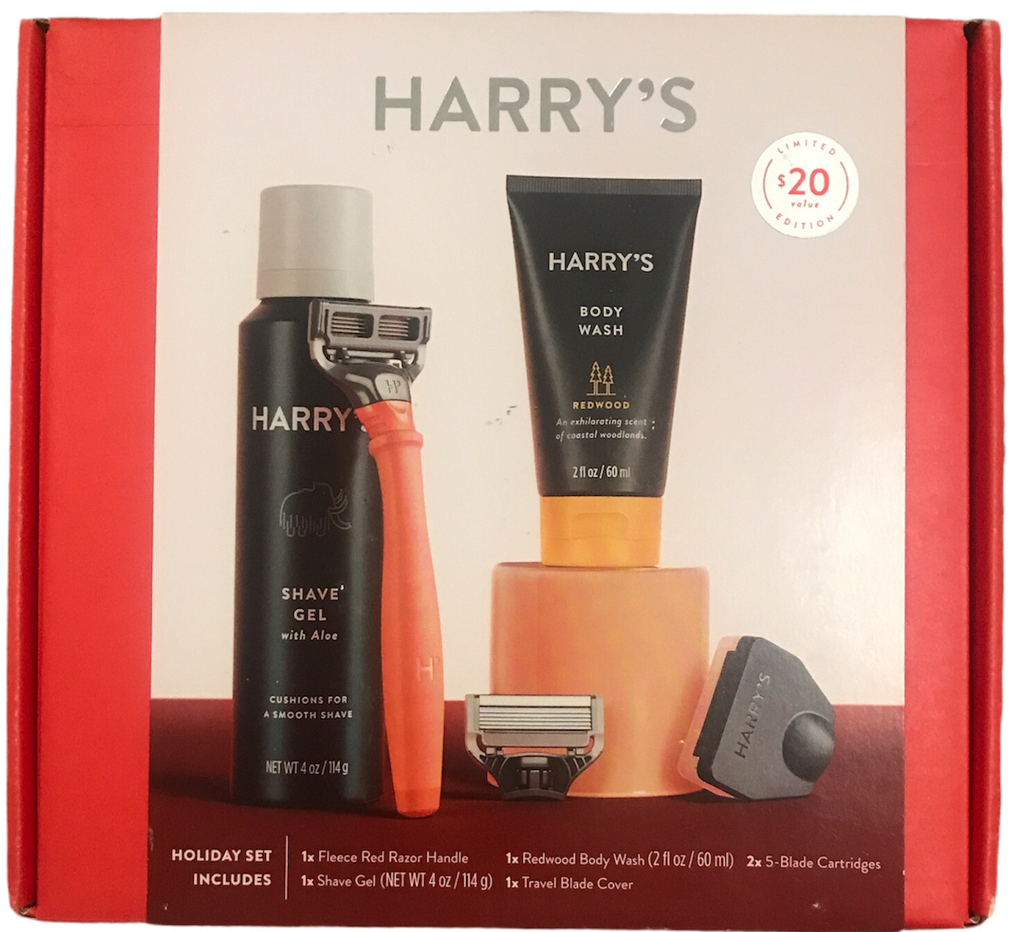 Harry’s Holiday Gift Set Men's Shaving And Body Wash 6 Piece Set