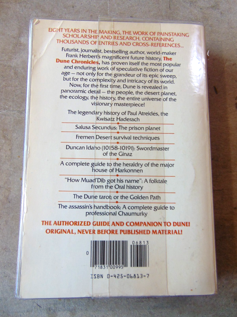 a16_★希少本★ 砂の惑星 『The Dune Encyclopedia』 The Dune Encyclopedia: McNelly, Willis E. (compiler
