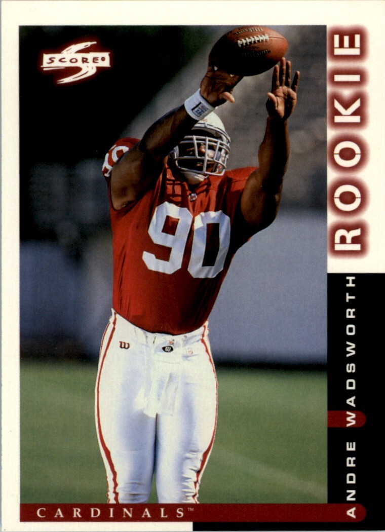 1998 Score Andre Wadsworth #246 Rookie RC Arizona Cardinals Florida St. *+*
