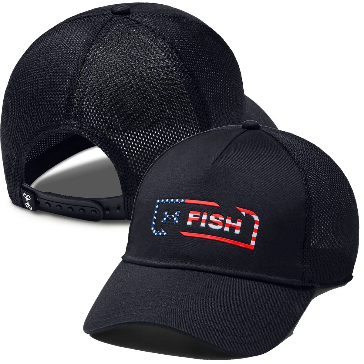 Under Armour Men's Fish Hook Trucker Cap - Black OSFA