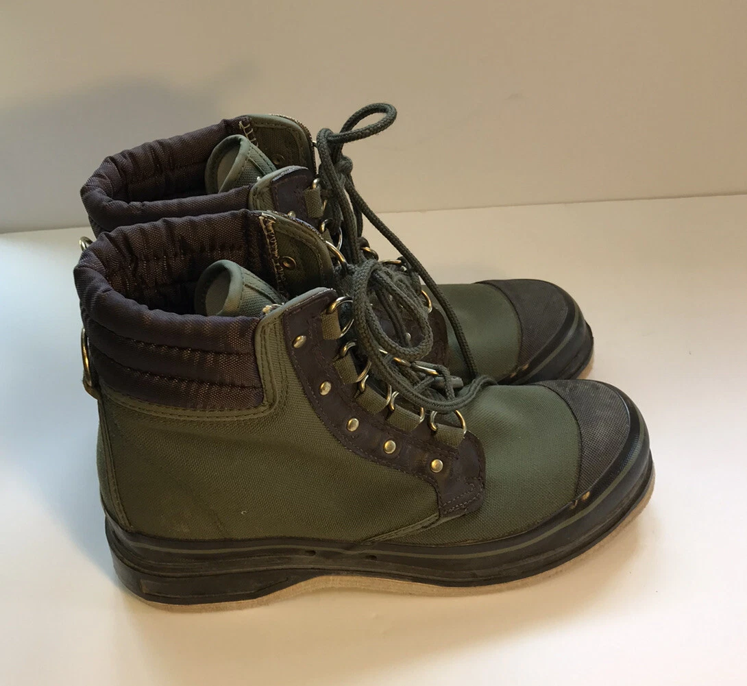 Orvis Fishing Felt Soled River Wading Boots Mens Size 8 Green