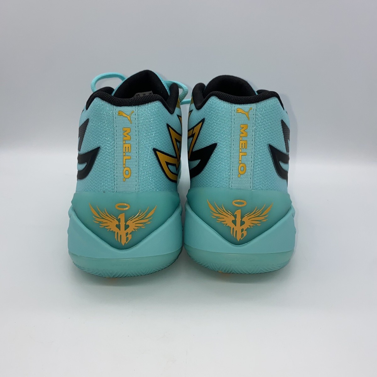 Size 10 Puma LaMelo Ball MB.02 Honeycomb Elektro Auqa Black Mens Shoes 377590-01 Puma Men main image 4