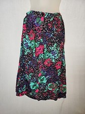 Vintage 1980s Pretense floral Skirt size 14