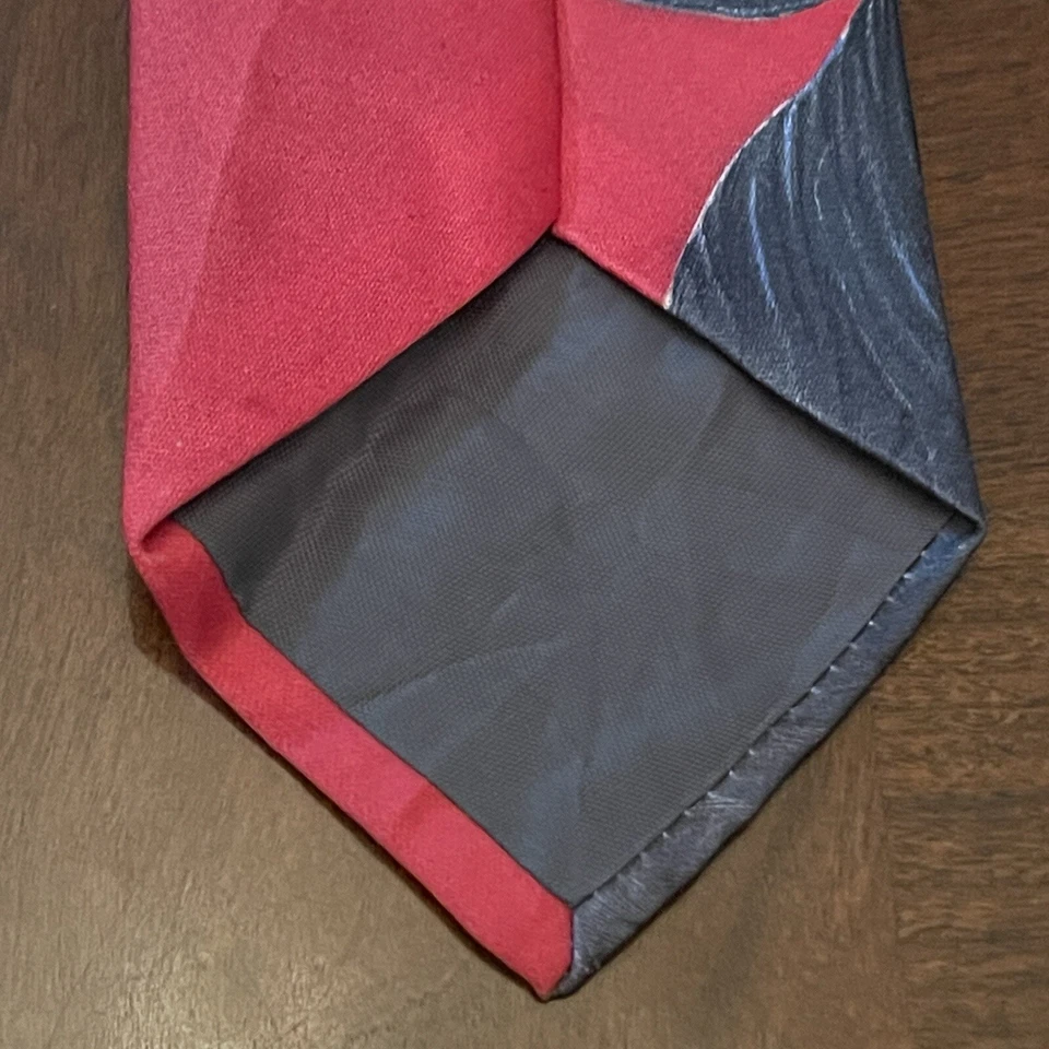 Corbata de cuello Ralph Marlin vintage 1980 100 % poliéster para hombre hecha en EE. UU. Foto 2 de 4