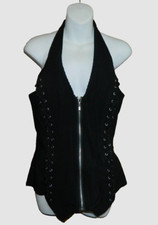 New Padded Collared Vest Halter W/ Zipper And Crisscross Details Sizes 2xl & 3xl
