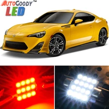 6 x Premium Red LED Lights Interior Package Kit for Scion FRS 2013-2016