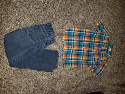 Clothing Lot Boys Shirts hoodie Size 14 Large Shorts Jeans Xl Clothes Outfits - Picture 2 of 6