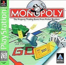 Monopoly (Sony PlayStation 1, 1998) "Black"  Complete w/ Jewel Case and Manual