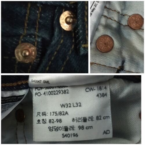 Levis 501 Button Fly V W32 L32 Yellow Thread Actual Waistband 31” Inseam 30.5” - Picture 10 of 10