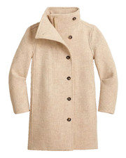 NWT J.Crew Villa Cocoon Coat in Heather Sand Italian Stadium-Cloth Wool 12