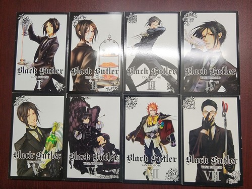 Black Butler Manga - Vol. 1-8 - English