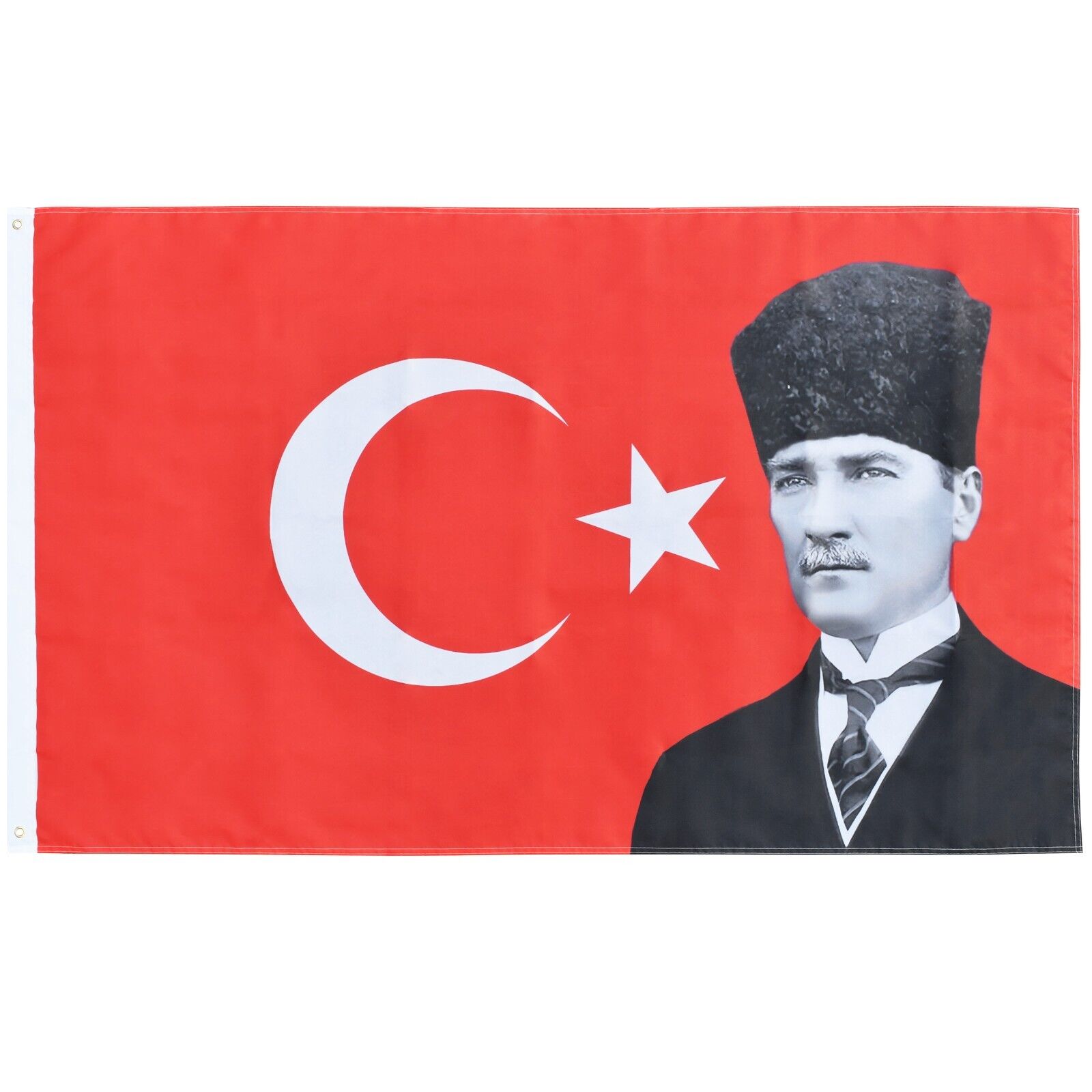Fahne Flagge Türkei Bayrak 150X90cm Türkische Flaggen Türkiye Bayragi Atatürk