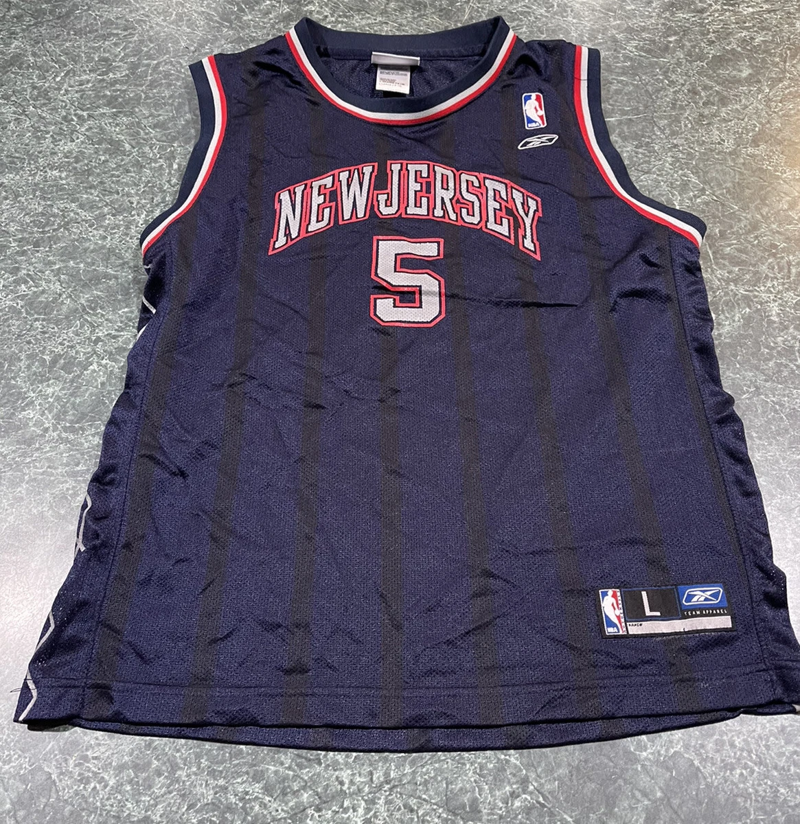Vintage Reebok New Jersey Nets Jason Kidd 5 YOUTH Jersey Size