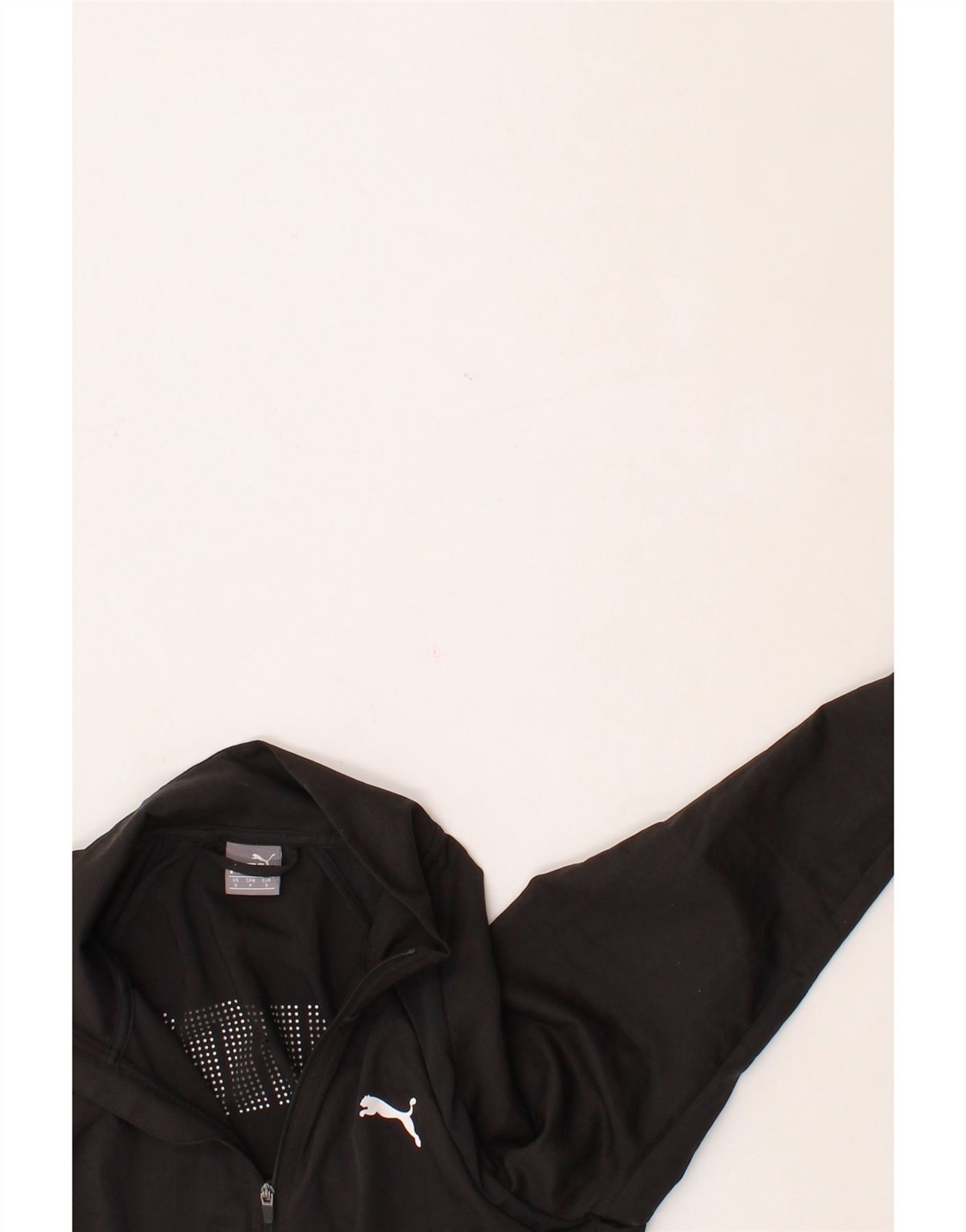PUMA Womens Tracksuit Top Jacket UK 10 Small Black Polyester CA06 thumbnail 3
