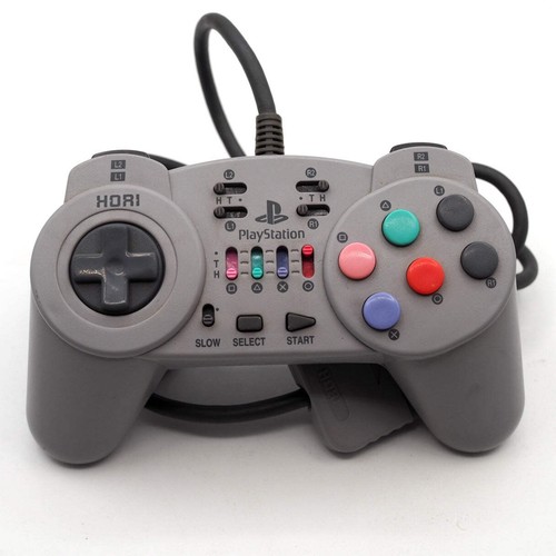 HORI FIGHTING COMMANDER 10B Control Pad Controller For Sony Playstation Tested - Picture 2 of 13